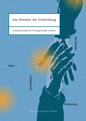 Retro-Sozialpsychologie-Cover in Hellblau und Orange