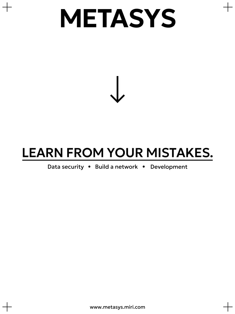 Cover design with a simple typographic composition