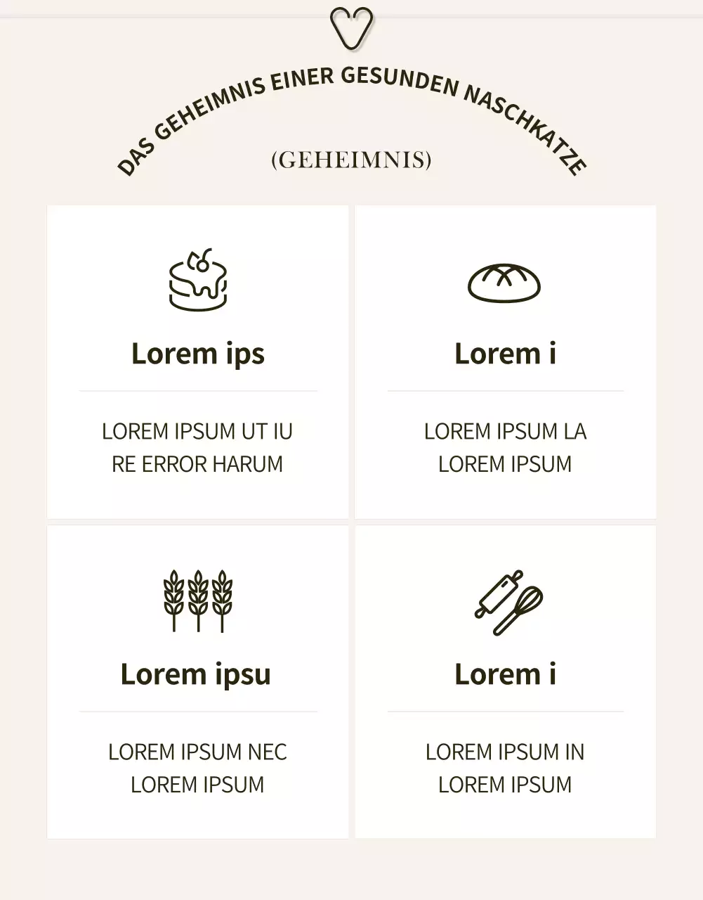 Werben Sie für eine moderne Bäckereiveranstaltung in Schwarz und Beige