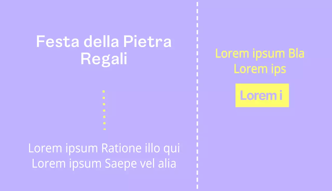 Un evento baby shower in stile biglietto pulito viola e giallo