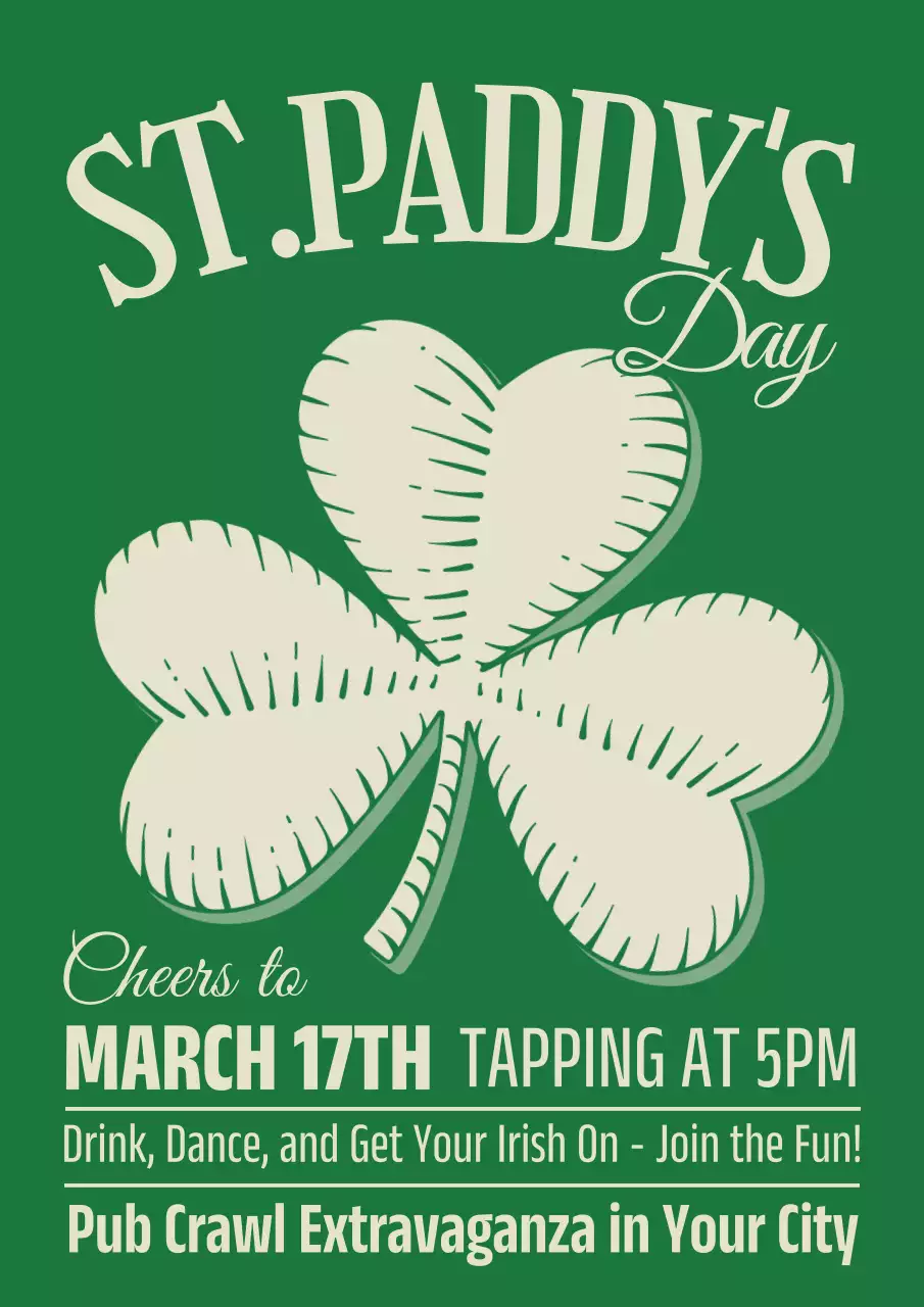 緑 ポップ 祭り ポスター