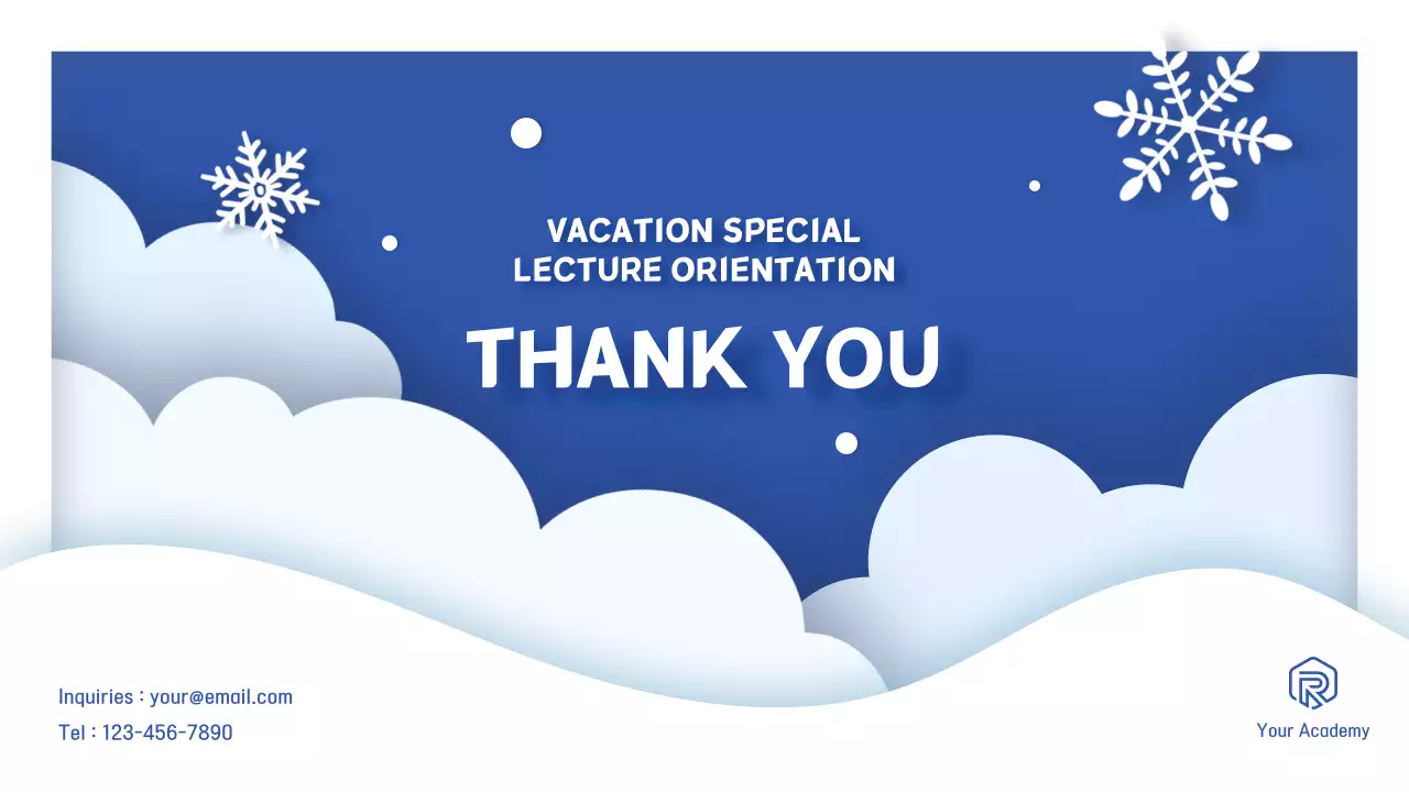 Blue Minimal Lecture Announcement Presentation