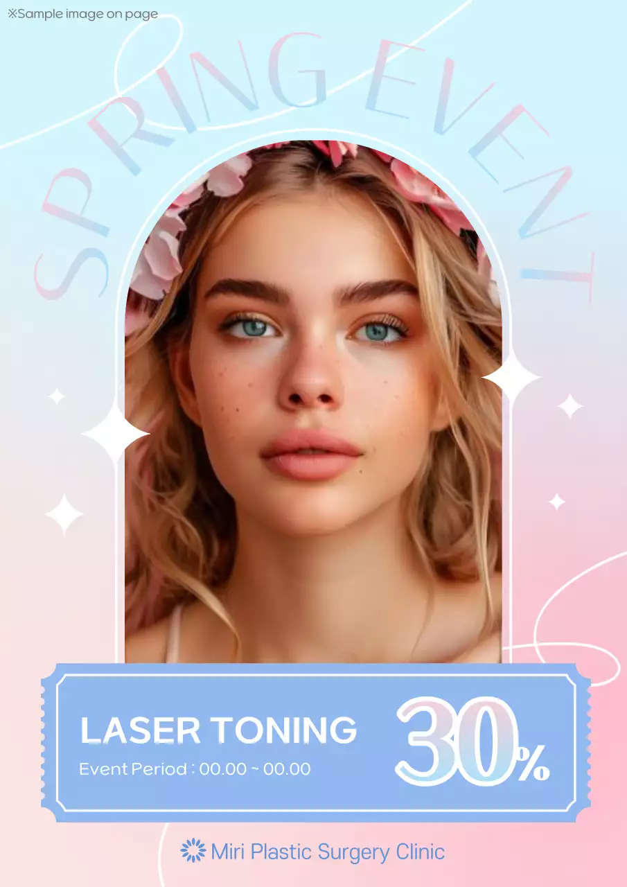 Pink Elegant Beauty Promotion Poster