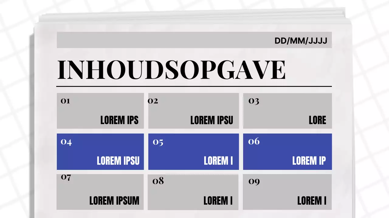 Blauw en Zwart Klassiek Kranten Thema Bedrijfsrapport
