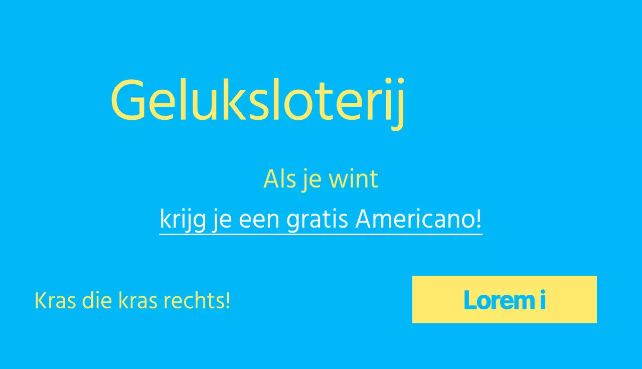 Een gelukkige gebeurtenis met een geel-blauw complementair kleurenschema