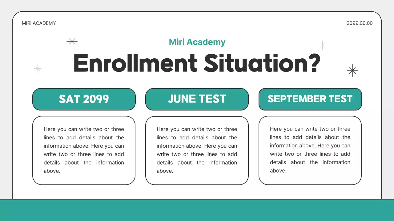 Teal Minimal Course Guide Presentation