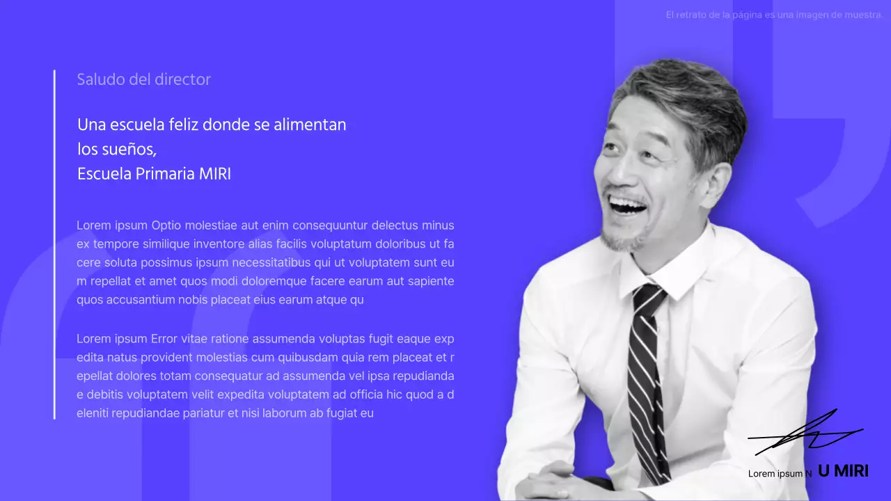 Una introducción a un arco iris de felicitaciones modernas para directores generales