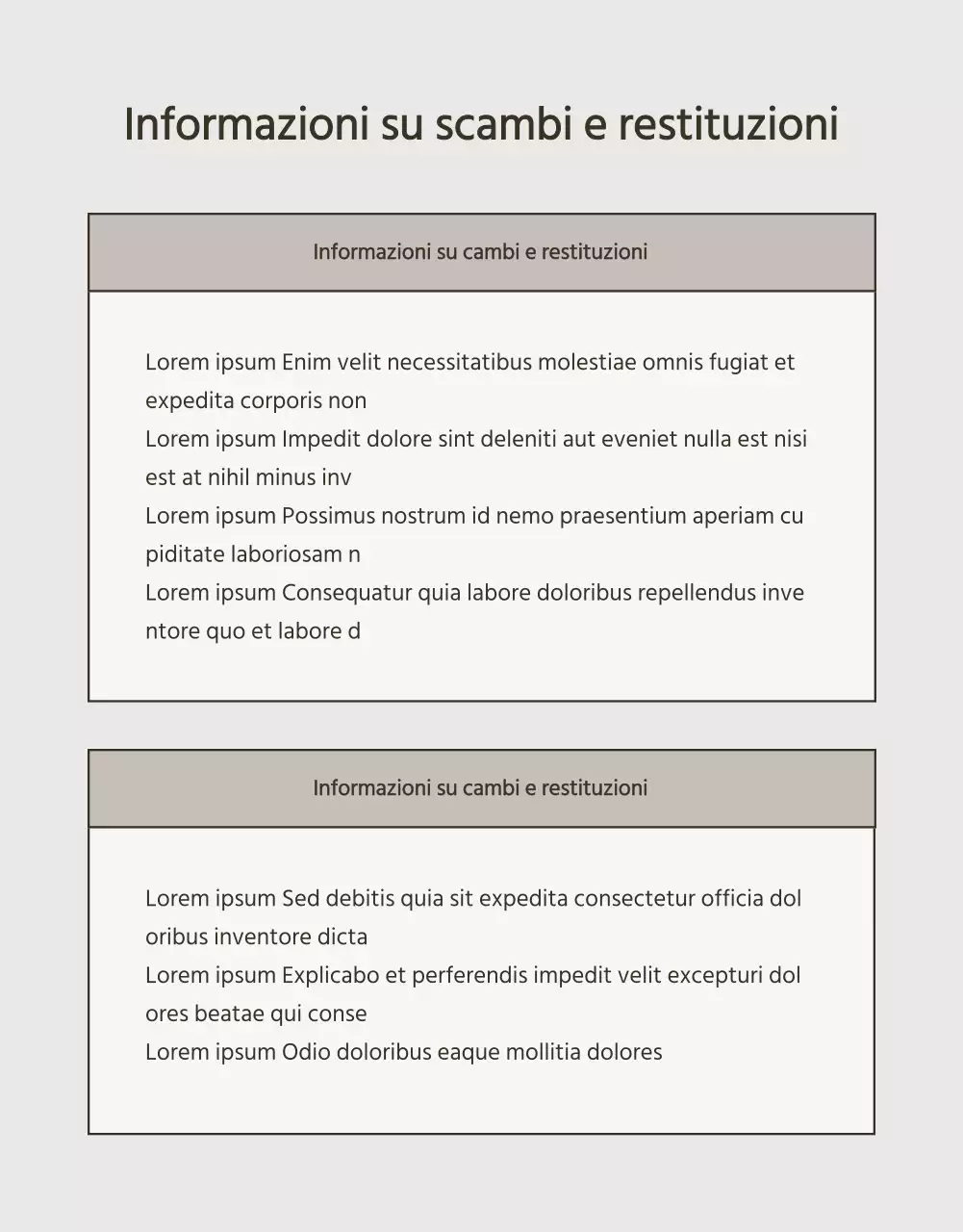 Annuncio di maglieria invernale moderna in beige e marrone