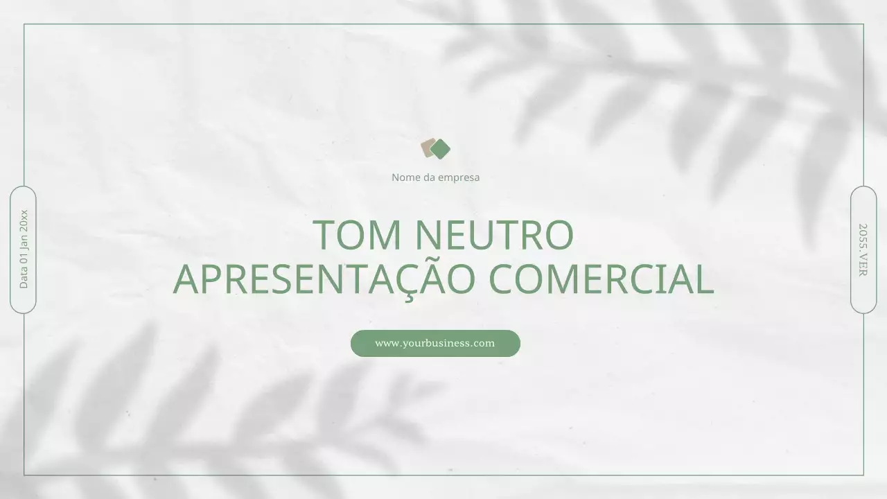 Materiais de relatório de atividade com tema da natureza em branco e verde