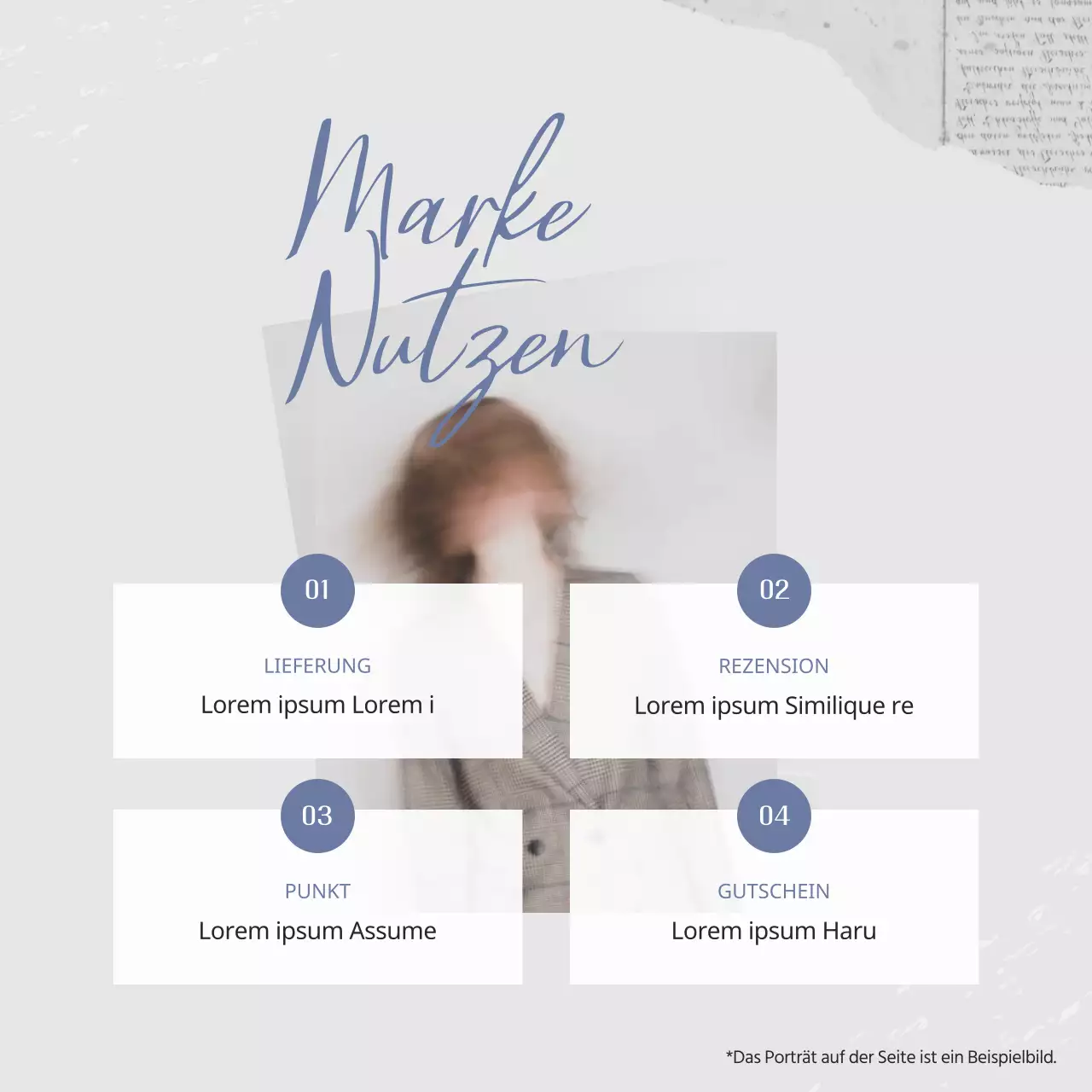 Werbung für eine Marke für schwarz-weiße Vintage-Kleidung