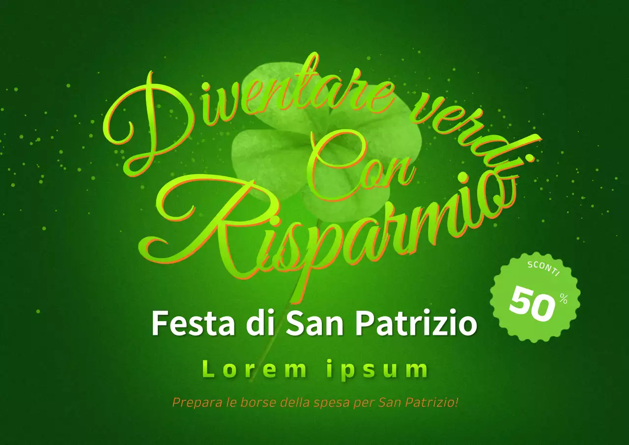 Promuovere gli eventi del giorno di San Patrizio in verde