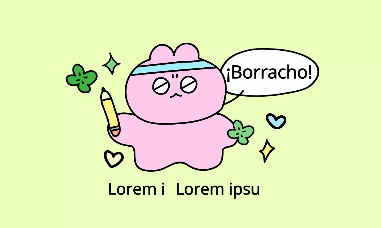 Un concepto de amuleto perfecto con ilustraciones coloridas y simpáticas