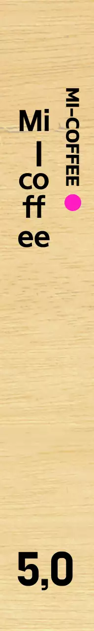 Kafe modern dengan aksen merah muda