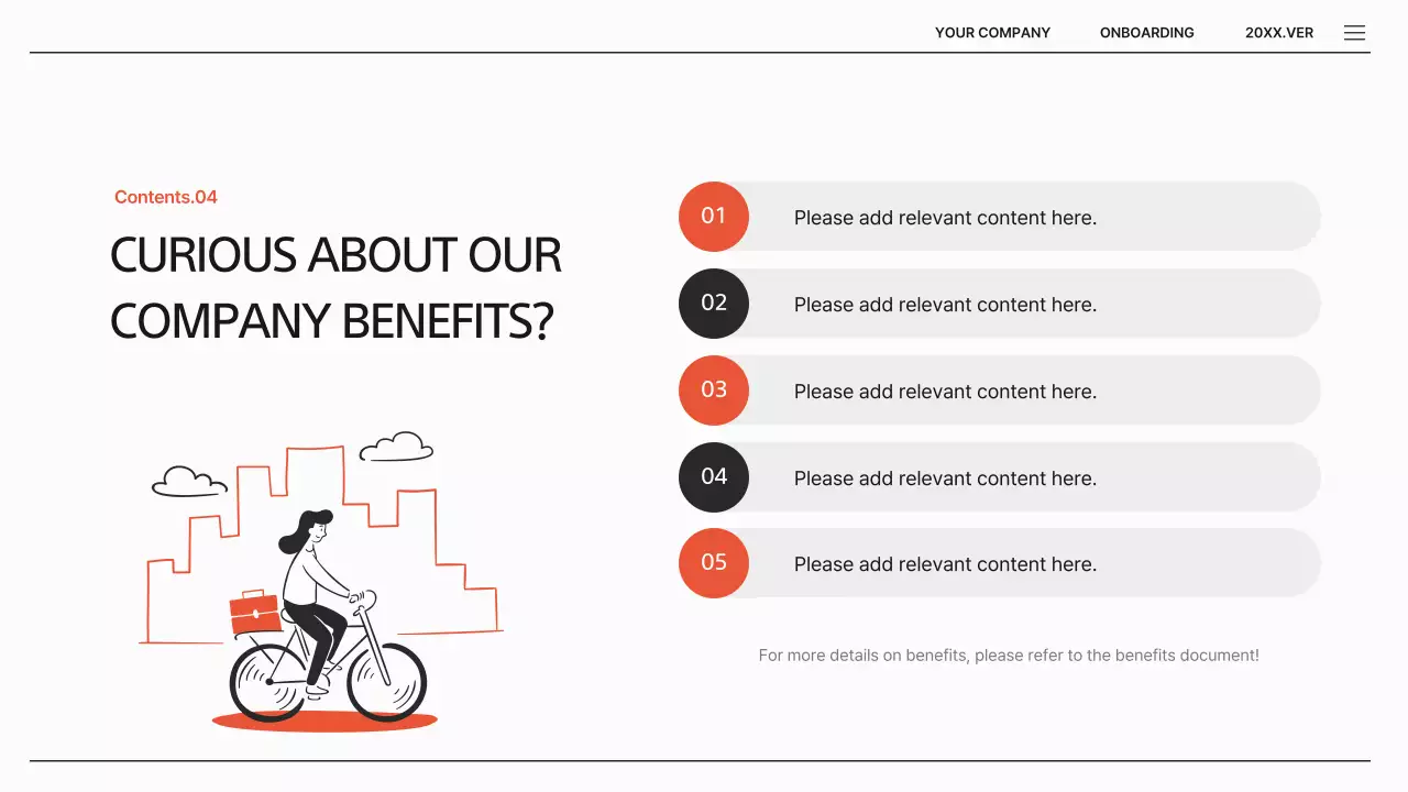 오렌지 모던 온보딩 가이드 프레젠테이션