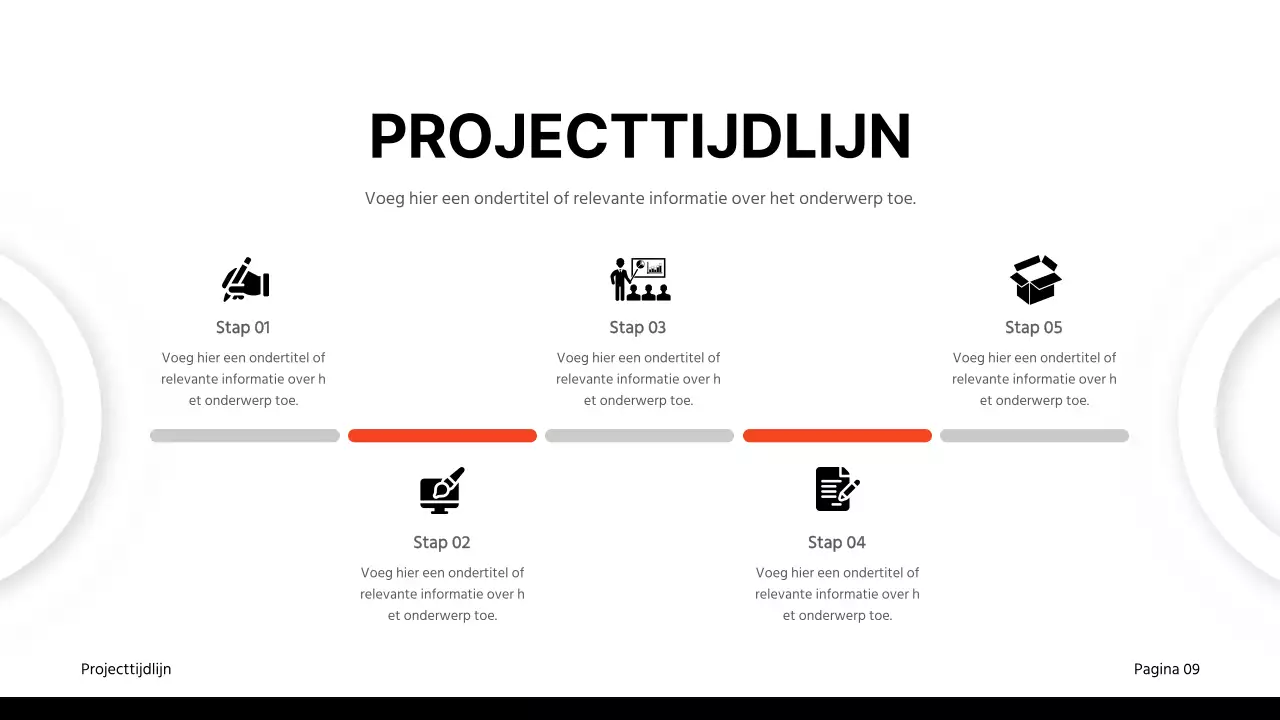 Zwart en rood klassiek zakelijk rapportagemateriaal