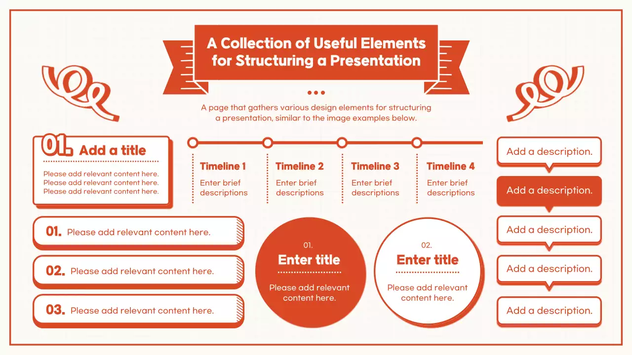 오렌지 심플 템플릿 프레젠테이션