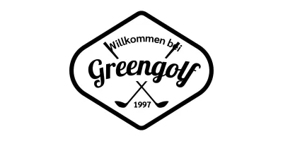 Einfaches Konzept Golfclub mit Golf-Logo und Handschrift