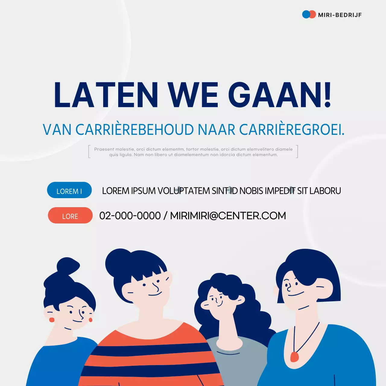 Over het rood-blauwe programma ter ondersteuning van de loopbaanontwikkeling van vrouwen