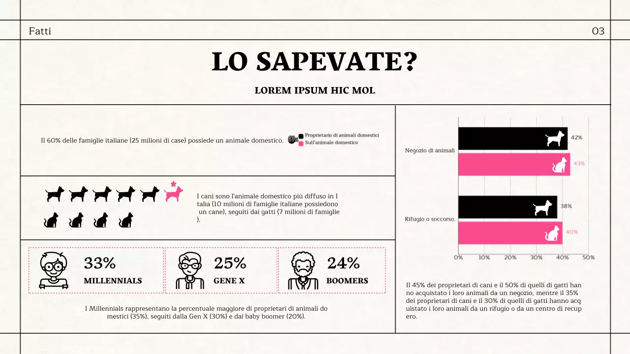 Materiale aziendale semplice a tema giornale in nero e rosa