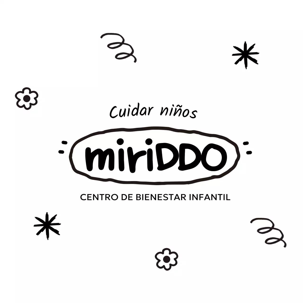 Bonito concepto de centro de bienestar infantil con ilustraciones dibujadas a mano