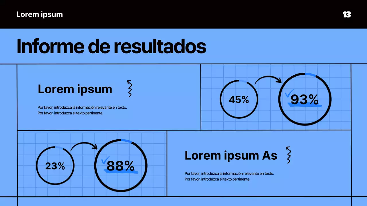 Material de reunión kitsch en azul