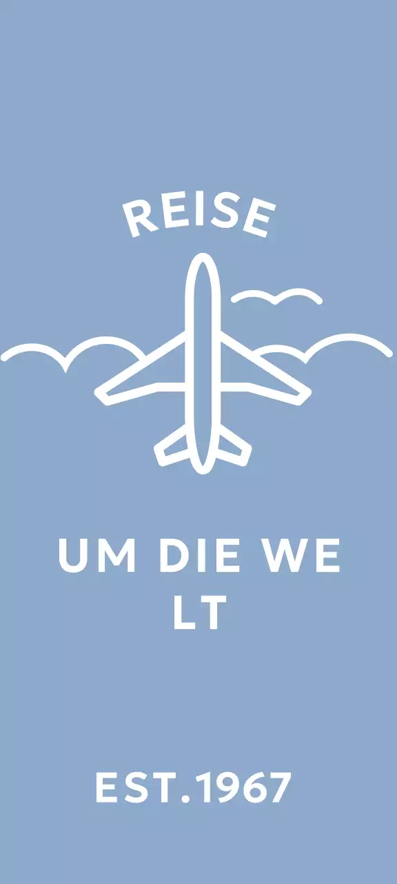 Ein einfaches Konzept Reisebüro mit einem Flugzeug Illustration