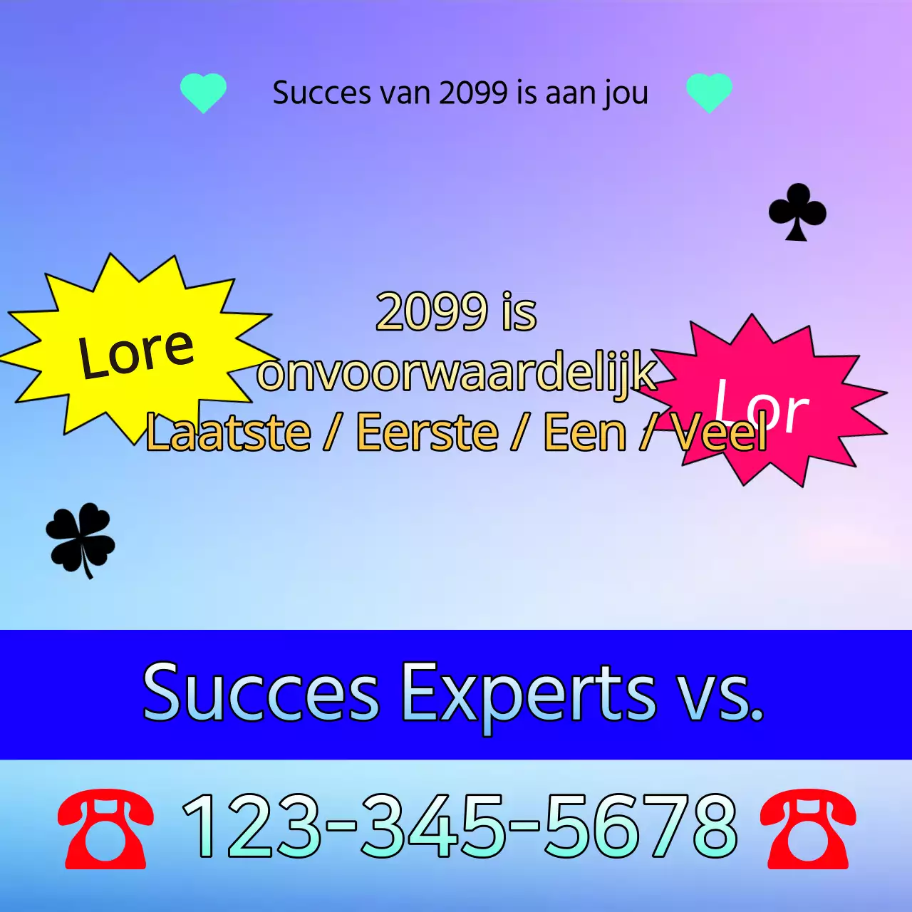 Een kitscherige paarse en blauwe frisse salade