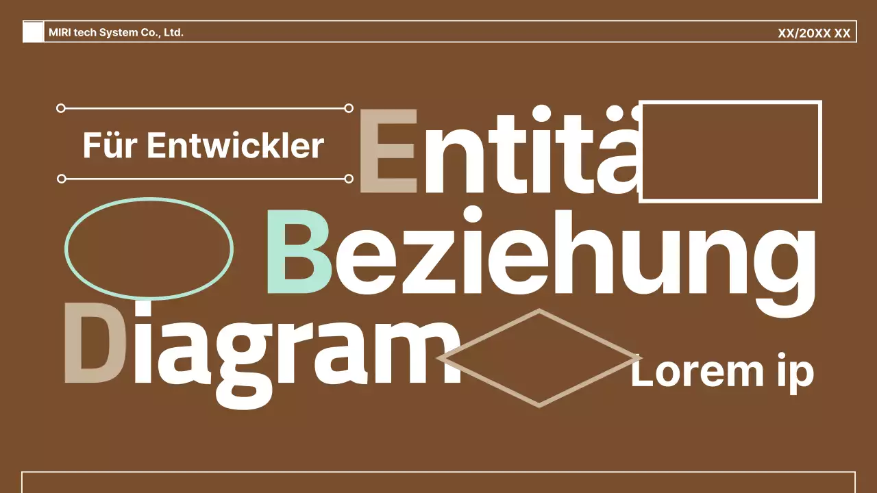 Ein Leitfaden für einfache Diagramme auf braunem Hintergrund