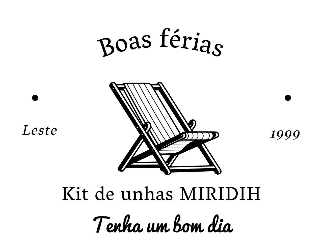 Desenho de papel de carta retro com ilustração de cadeira de praia