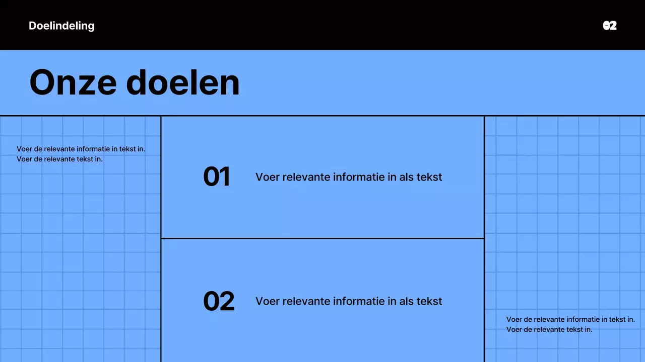 Kitscherig vergadermateriaal in blauw