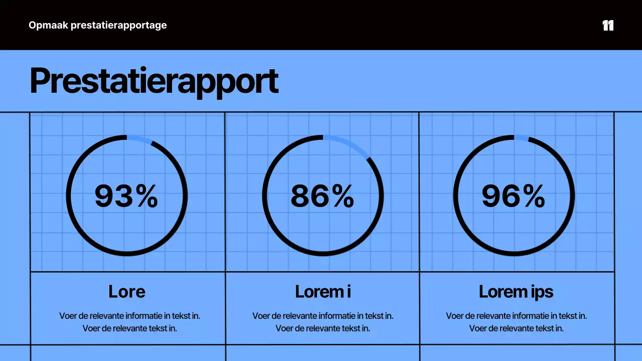 Kitscherig vergadermateriaal in blauw