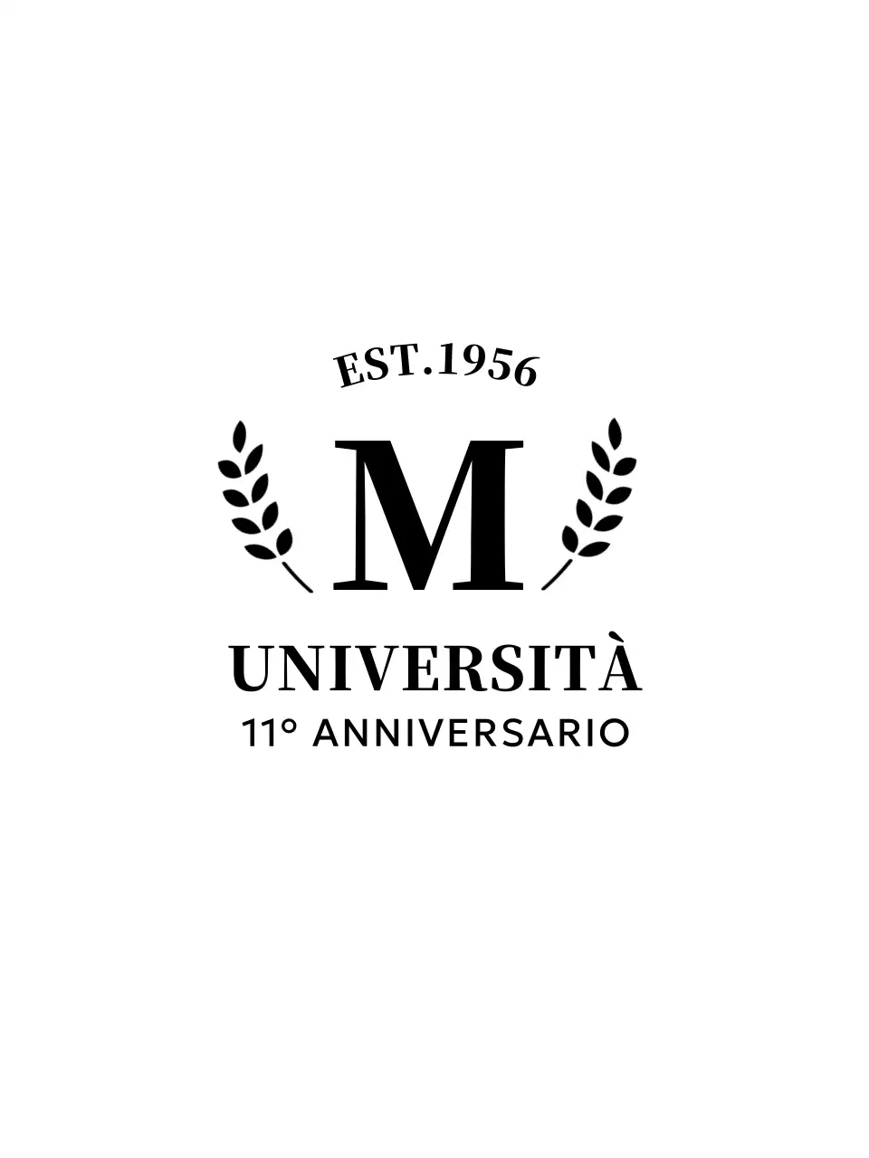 Souvenir universitario di semplice concezione con logo dell'alloro