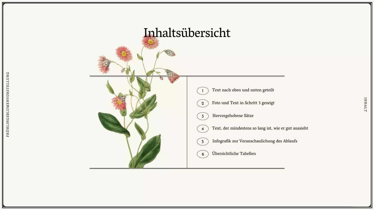 Vintage Frühling Blumen in Elfenbein Design Vorschlag