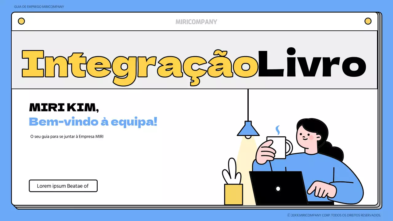 Materiais de formação do livro de bordo azul e amarelo
