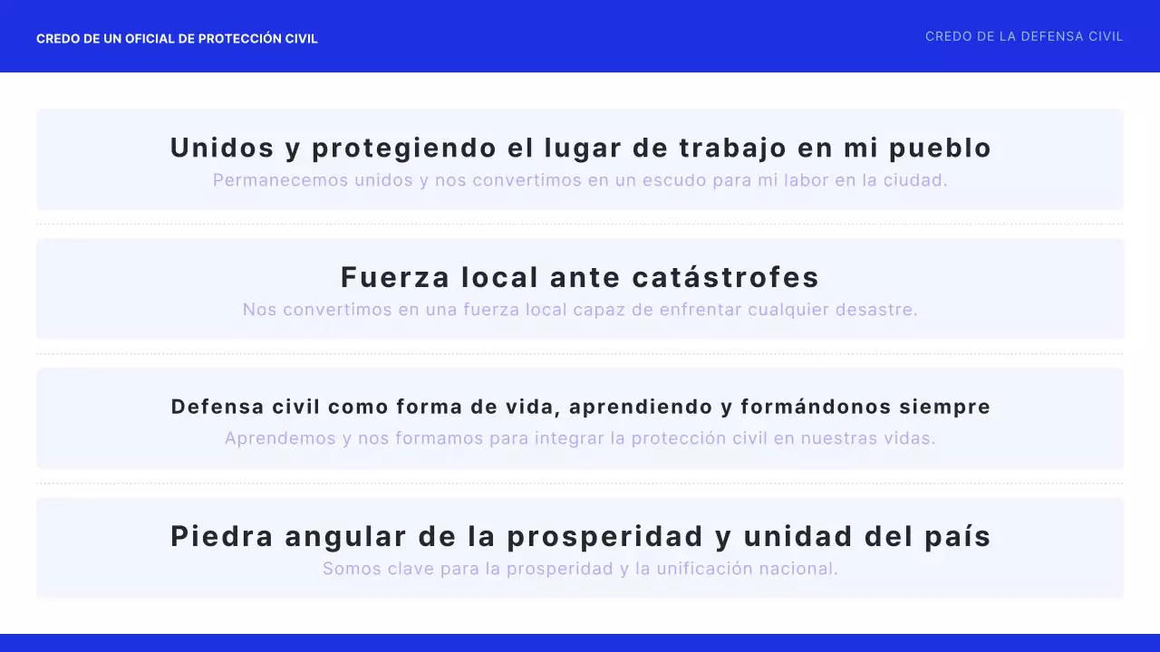 Formación sencilla de protección civil en azul marino y negro