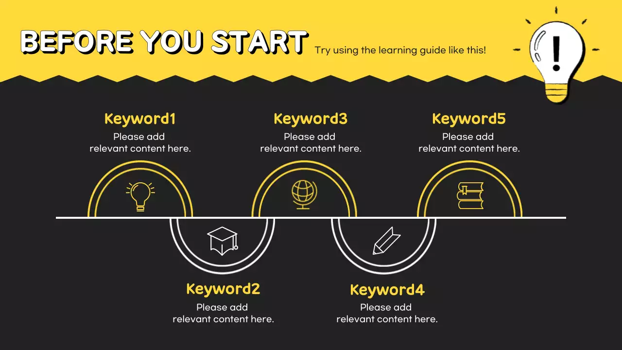 Apresentação do Guia de Aprendizagem Simples Amarelo