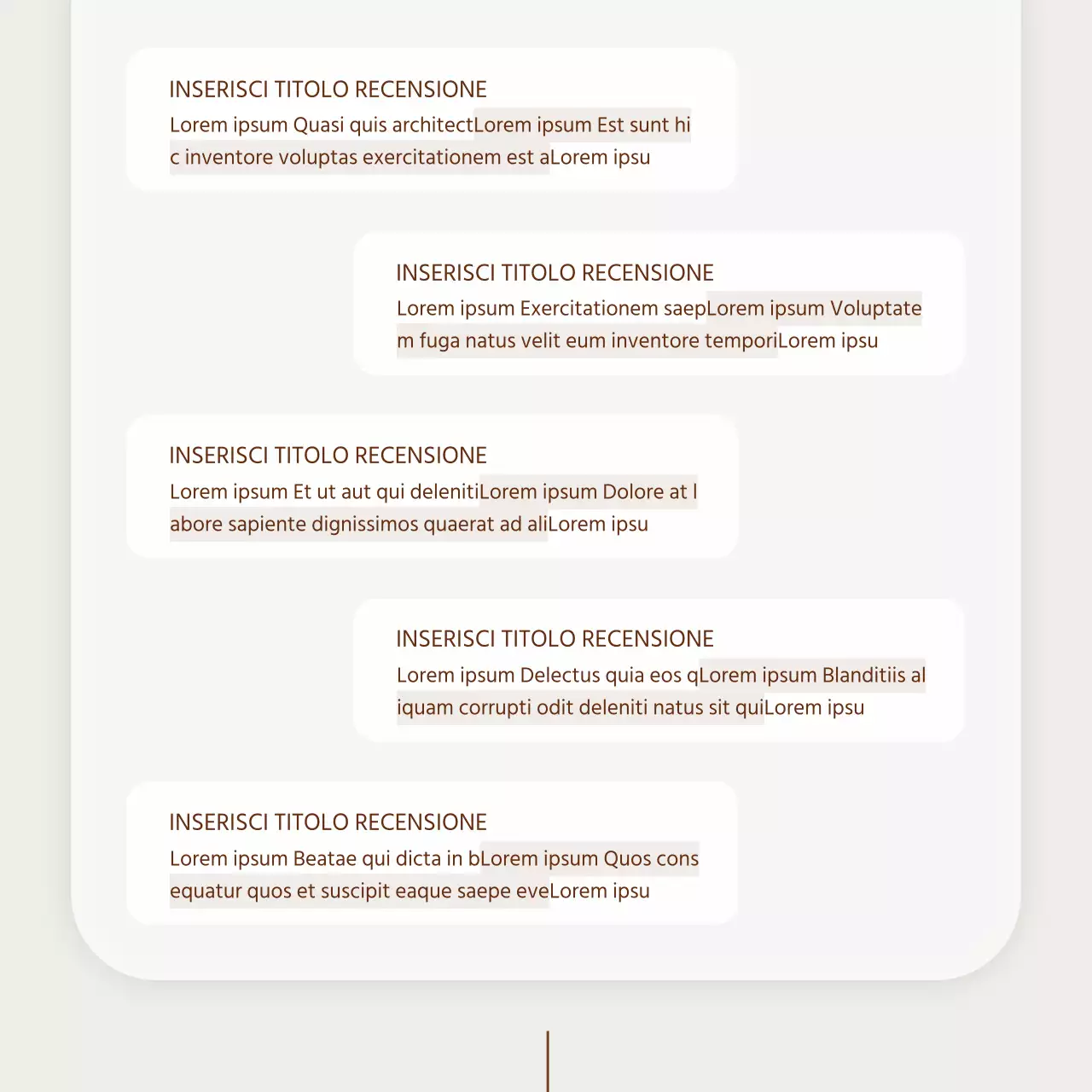 Pubblicità per un semplice set da regalo per le vacanze hanwa in beige e marrone