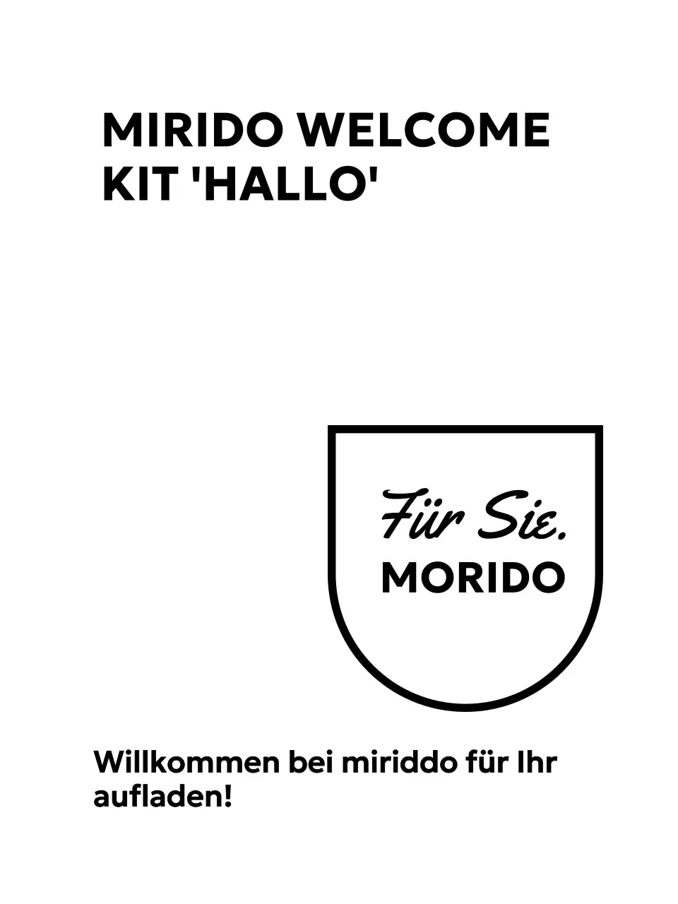 Willkommenspaket für Unternehmen mit gotischen und kursiven Schriftarten