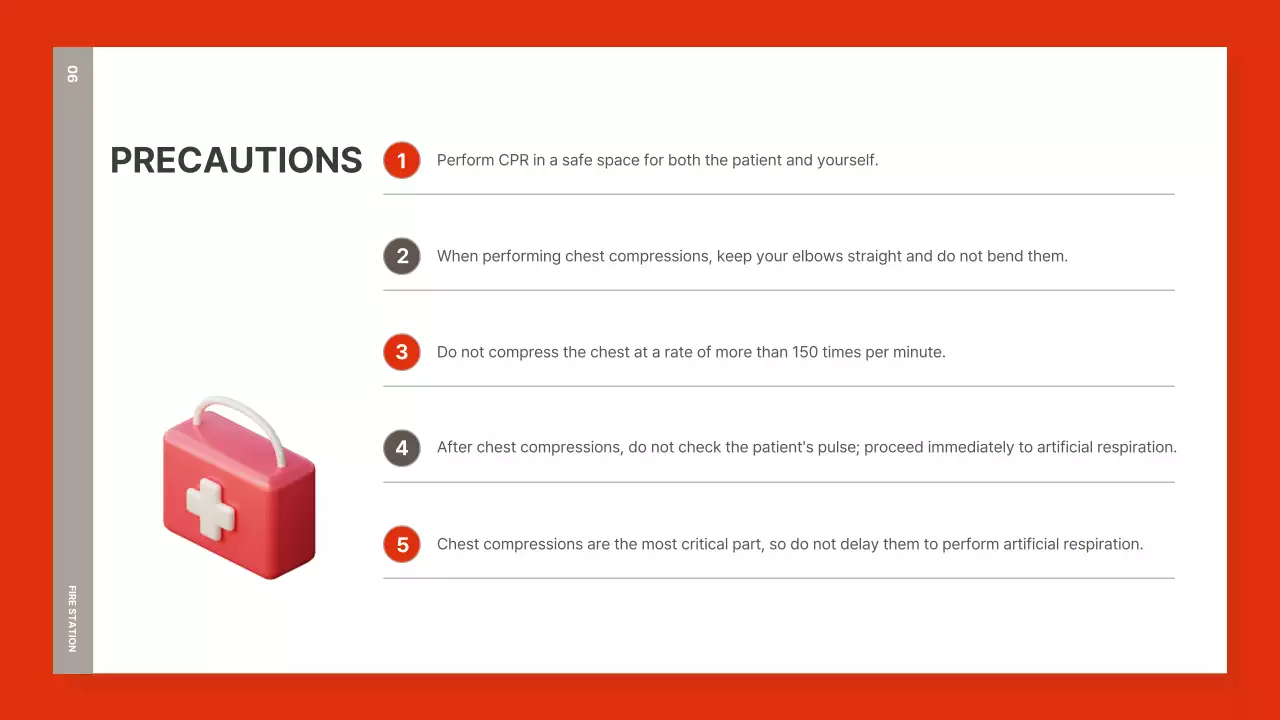 Presentasi Panduan CPR Modern Merah
