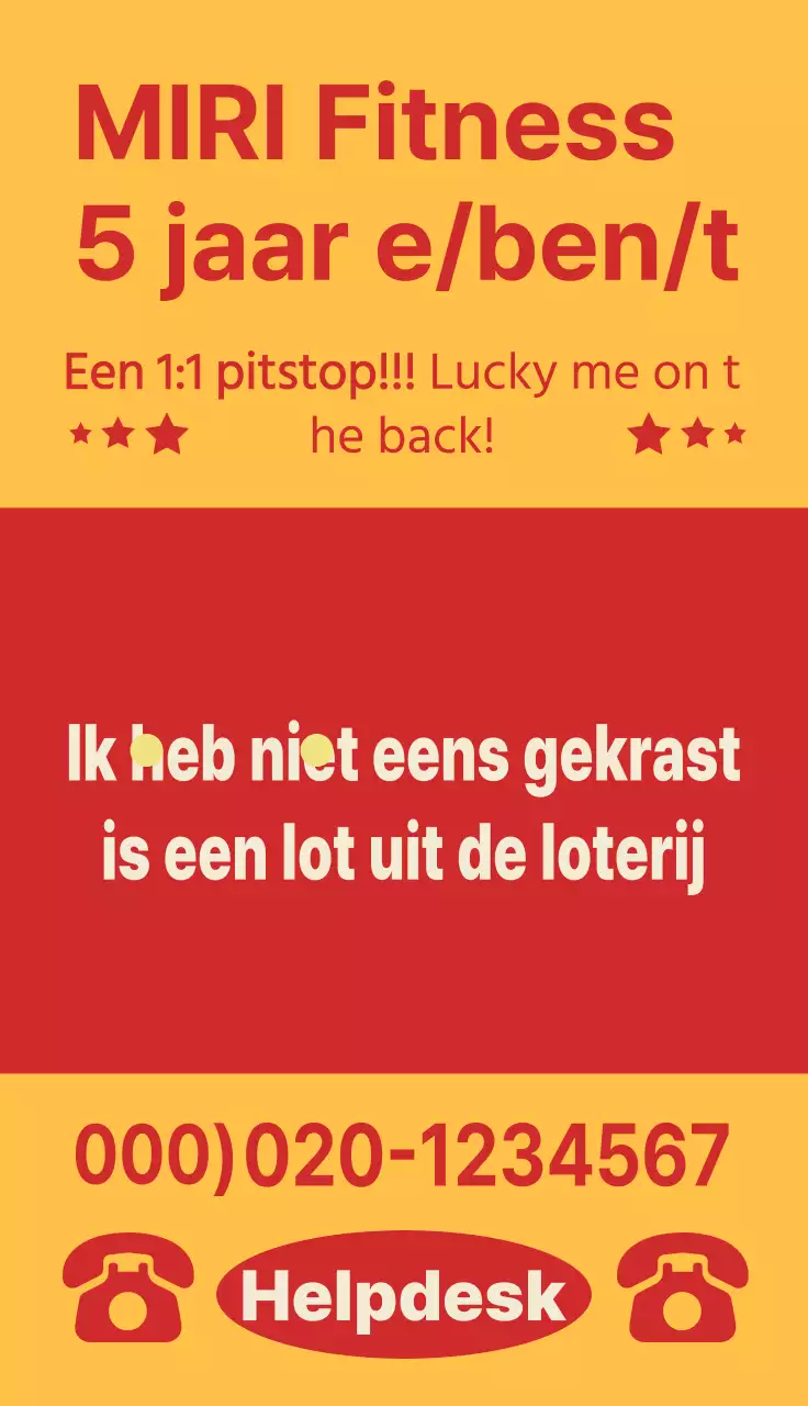 Rood, neutraal gym event