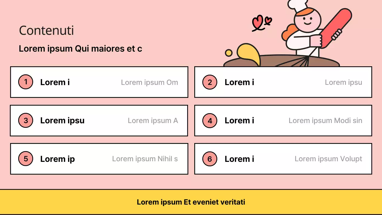 Presentazione del programma del centro giallo e rosa