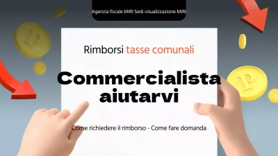 Tendenza delle informazioni sui rimborsi fiscali locali in rosso e nero