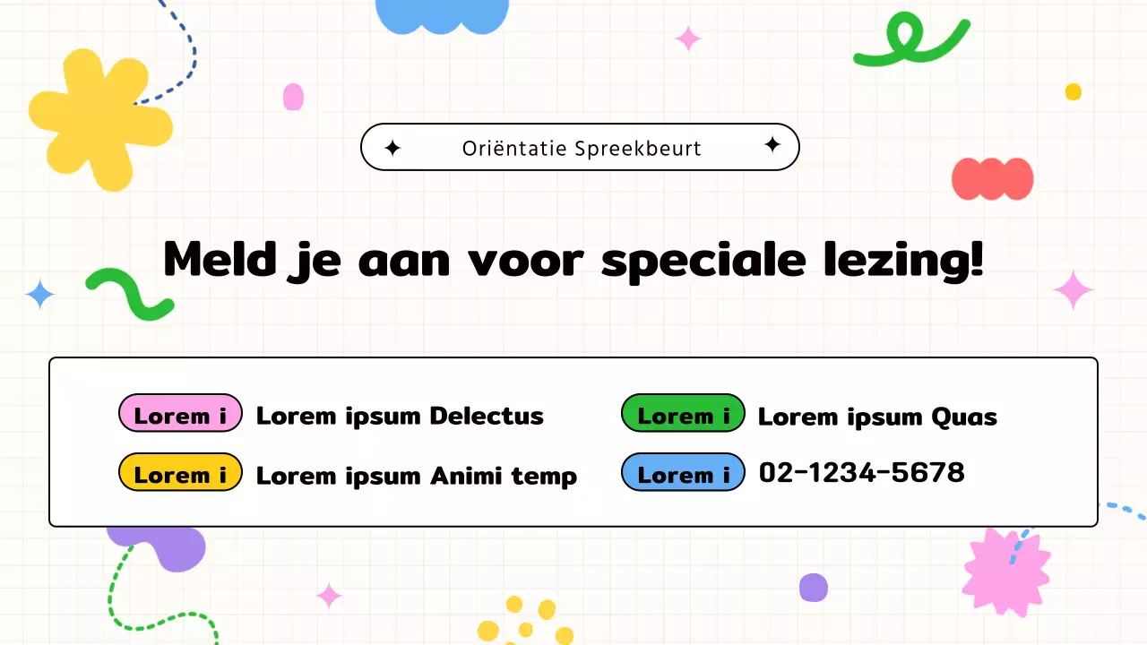 Beige en zwart, gezellige vakantiespecials oriëntatiepresentatie