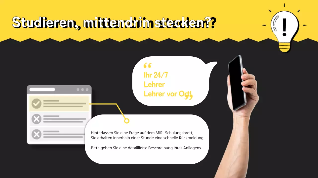 Studienführer für das kleine gelbe Schulhaus