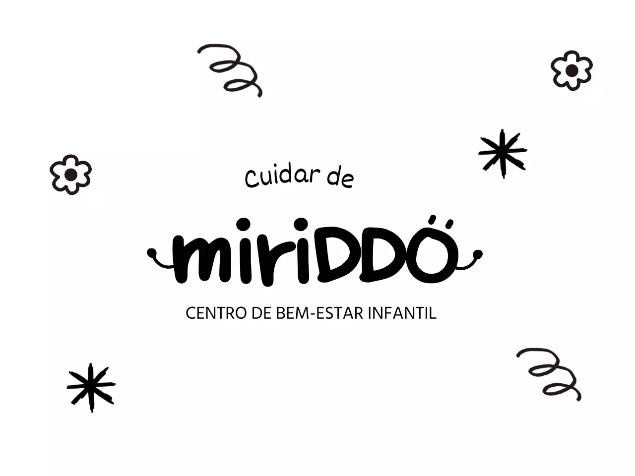 Conceito giro de centro de acolhimento de crianças com trabalhos artísticos desenhados à mão
