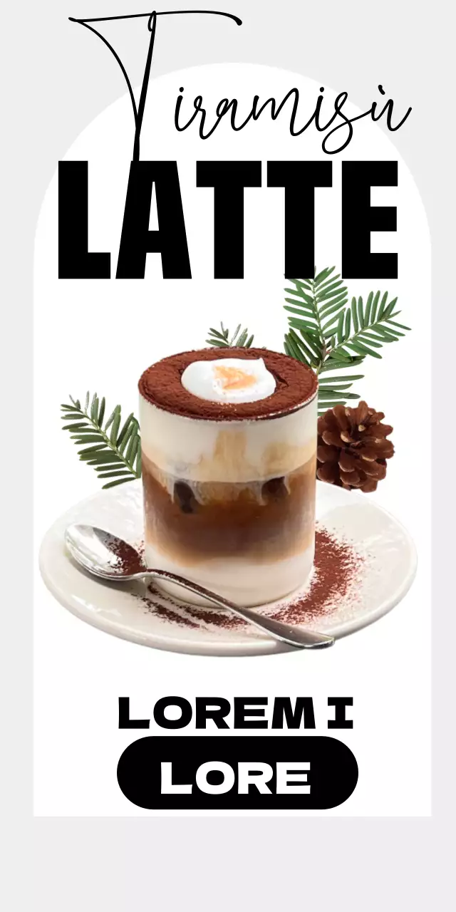 Una bevanda moderna dai toni caldi del marrone