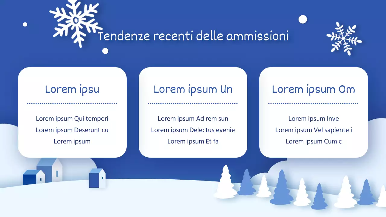La vostra guida per un corso intensivo di vacanze invernali in bianco e blu