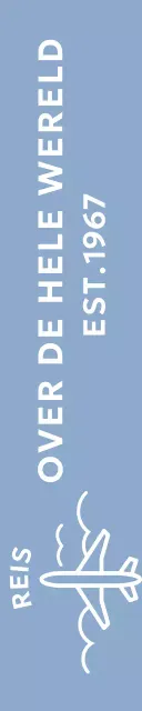 Een eenvoudig concept reisbureau met een vliegtuigillustratie