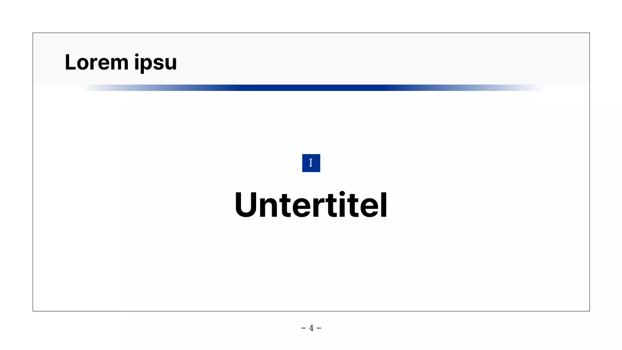 Basisbericht zum Ausdrucken in Marineblau und Grau