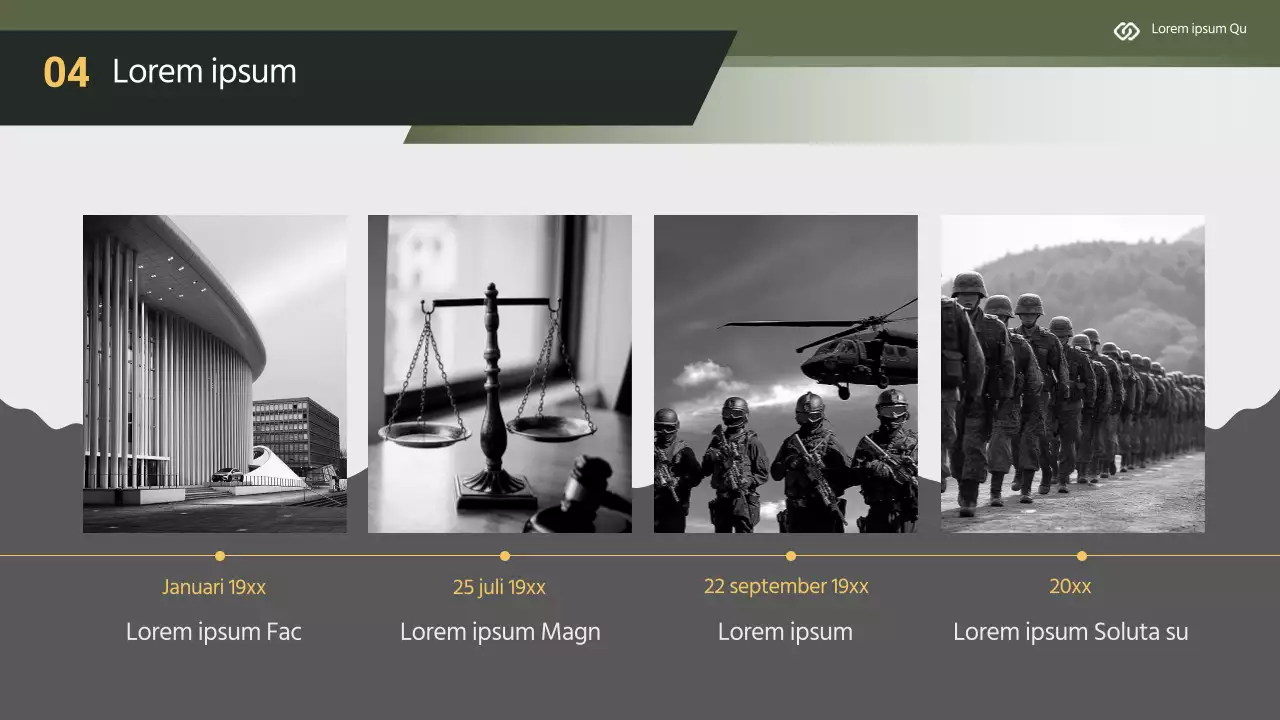 Modern trainingsmateriaal voor civiele bescherming in geel en kaki